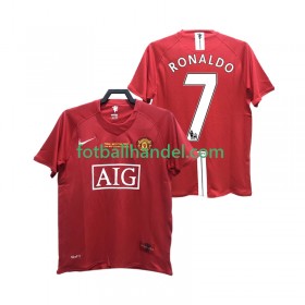 Herre Fotballdrakter Manchester United RONALDO 7 2007 2008 Hjemme Retro Kortermet